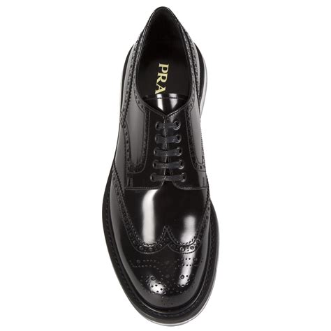 prada derby shoes with platform|prada men's oxford shoes.